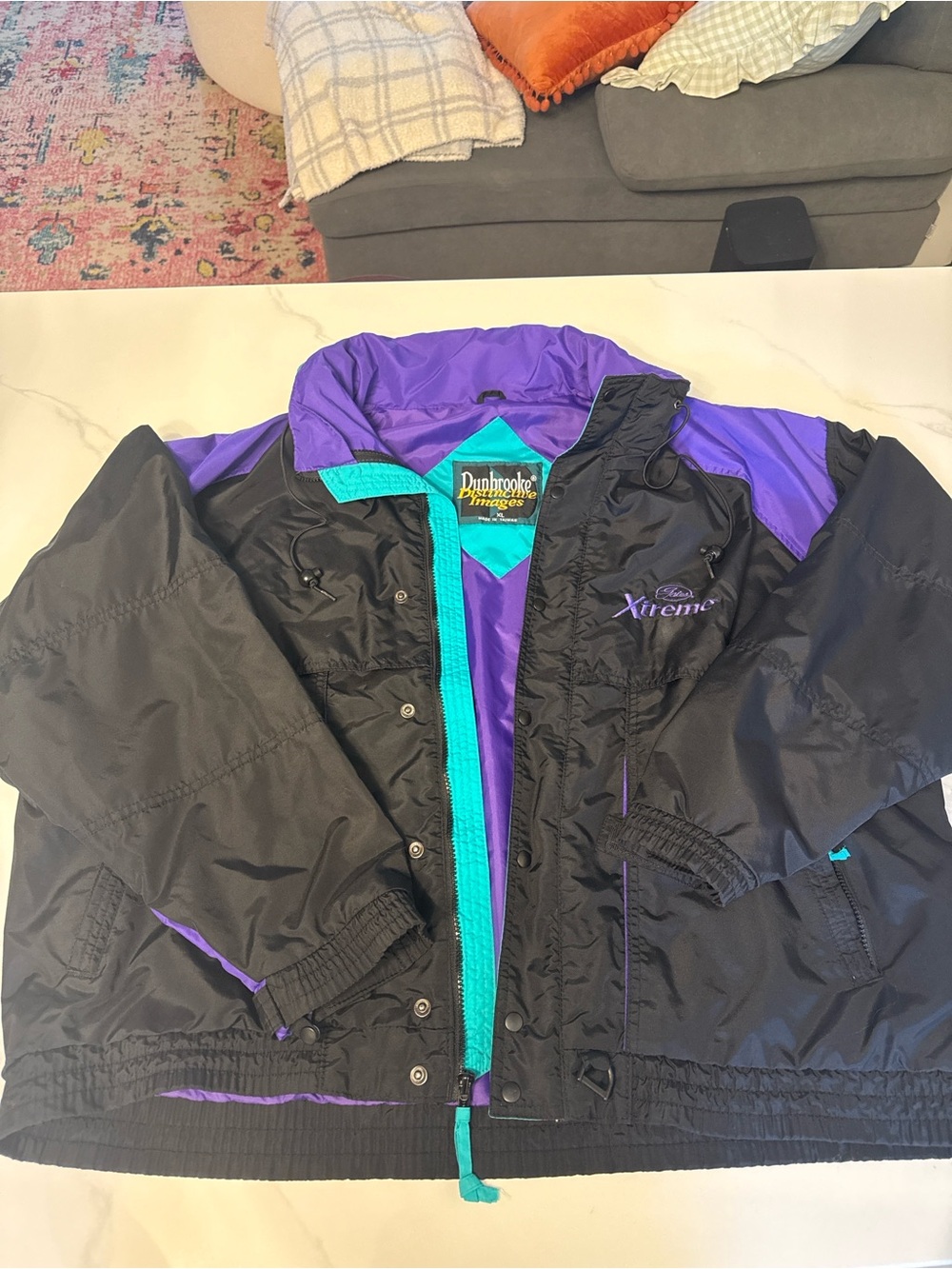VTG 90s Dunbrooke Distinctive Images Xtreme Windbreaker Jacket Colorblock XL